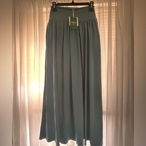 HALARA  Teal Maxi Skirt with shorts underneath